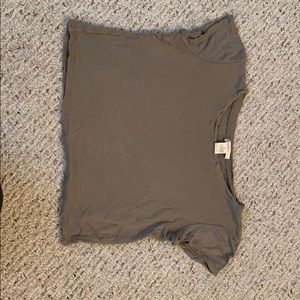 H&M Army Green Crop Top